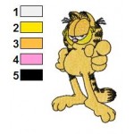 Garfield 67 Embroidery Design